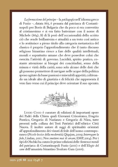 La formazione del principe. Massime sull’esercizio del potere - Fozio - 3