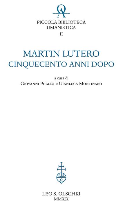 Martin Lutero cinquecento anni dopo - copertina