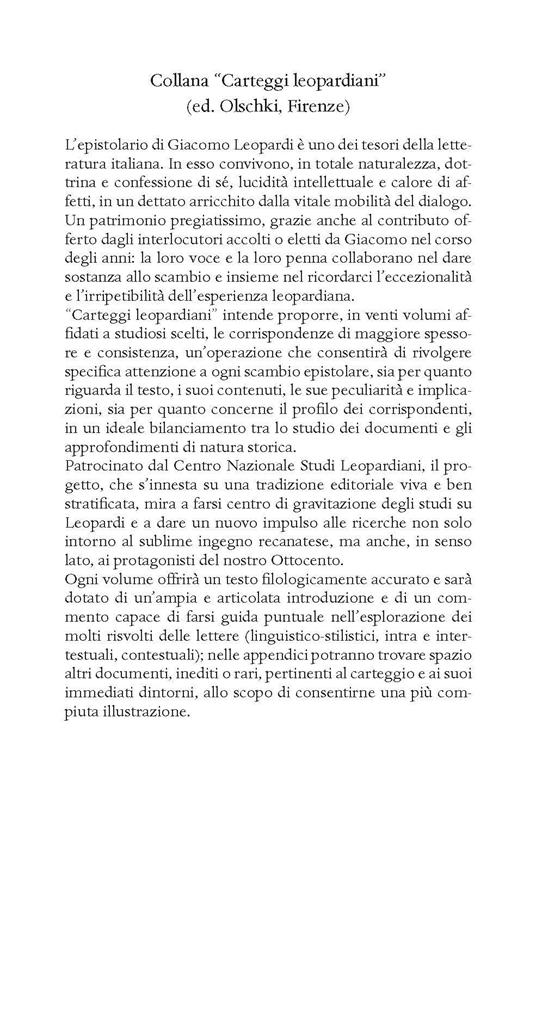 Carteggio Giacomo Leopardi - Carlo Pepoli (1826-1832) - 2