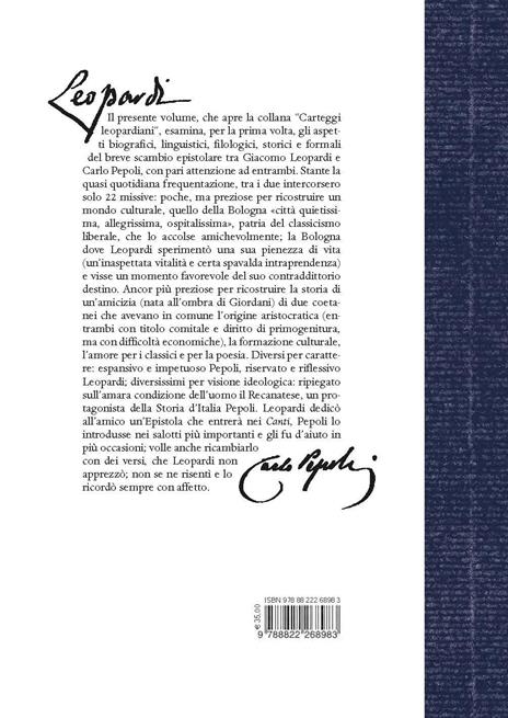 Carteggio Giacomo Leopardi - Carlo Pepoli (1826-1832) - 3