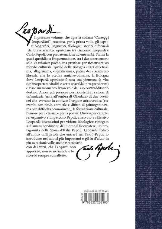 Carteggio Giacomo Leopardi - Carlo Pepoli (1826-1832) - 3