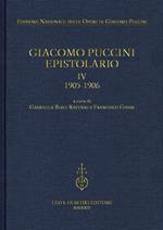 Giacomo Puccini. Epistolario. Vol. 4: 1905-1906