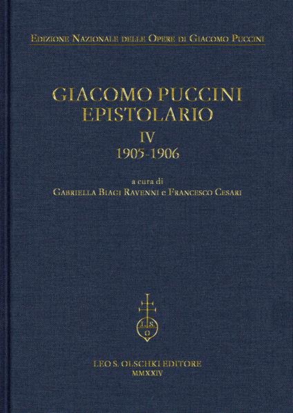 Giacomo Puccini. Epistolario. Vol. 4: 1905-1906 - copertina