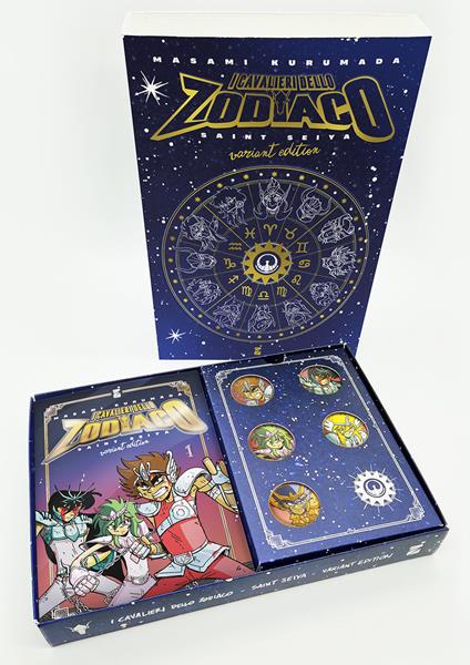 I cavalieri dello zodiaco. Saint Seiya. Final edition. Ediz. variant. Con Star card da collezione. Con 5 spillette. Vol. 1 - Masami Kurumada - copertina