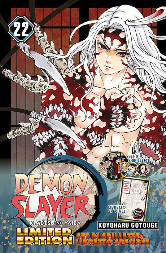 Demon slayer. Kimetsu no yaiba. Limited edition. Con libretto. Con 8 spillette. Vol. 22 - Koyoharu Gotouge - copertina