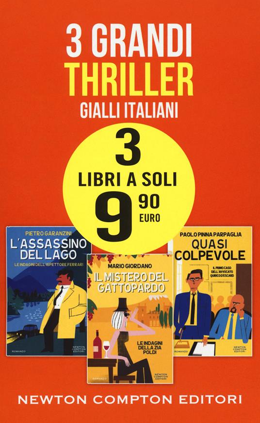 Gialli italiani: L'assassino del lago-Il mistero del gattopardo-Quasi colpevole - Pietro Garanzini,Mario Giordano,Paolo Pinna Parpaglia - copertina