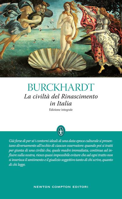 La civiltà del Rinascimento in Italia. Ediz. integrale - Jacob Burckhardt - copertina