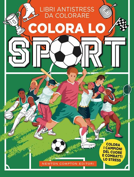 Colora lo sport. Libri antistress da colorare - copertina