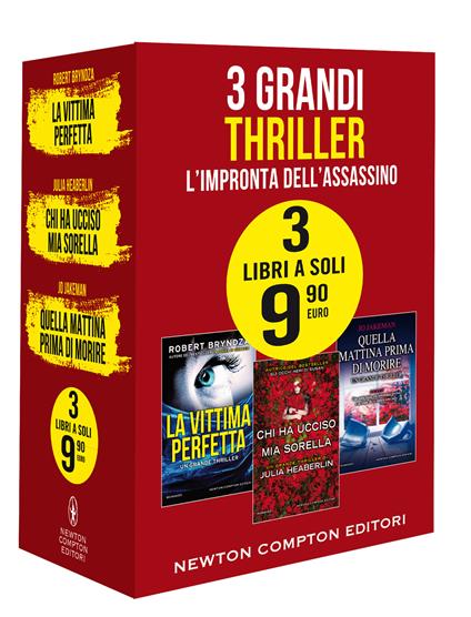 3 grandi thriller. L'impronta dell'assassino: La vittima perfetta-Chi ha ucciso mia sorella-Quella mattina prima di morire - Robert Bryndza,Julia Heaberlin,Jo Jakeman - copertina