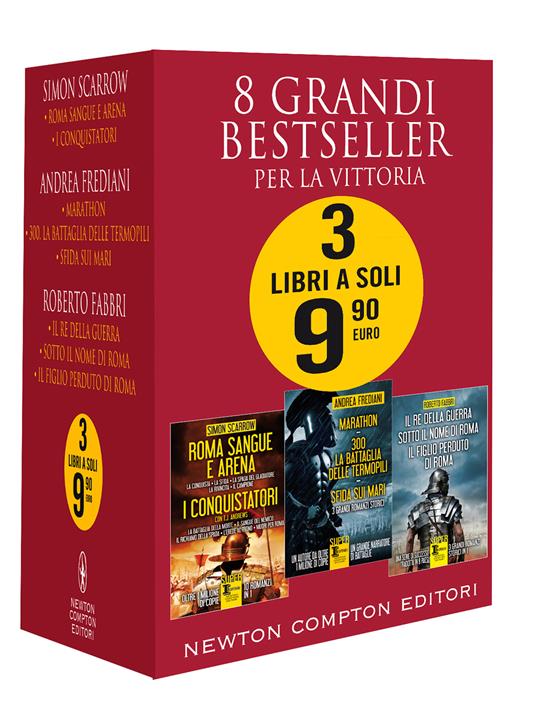 8 grandi bestseller. Per la vittoria - Roberto Fabbri,Andrea Frediani,Simon Scarrow - copertina