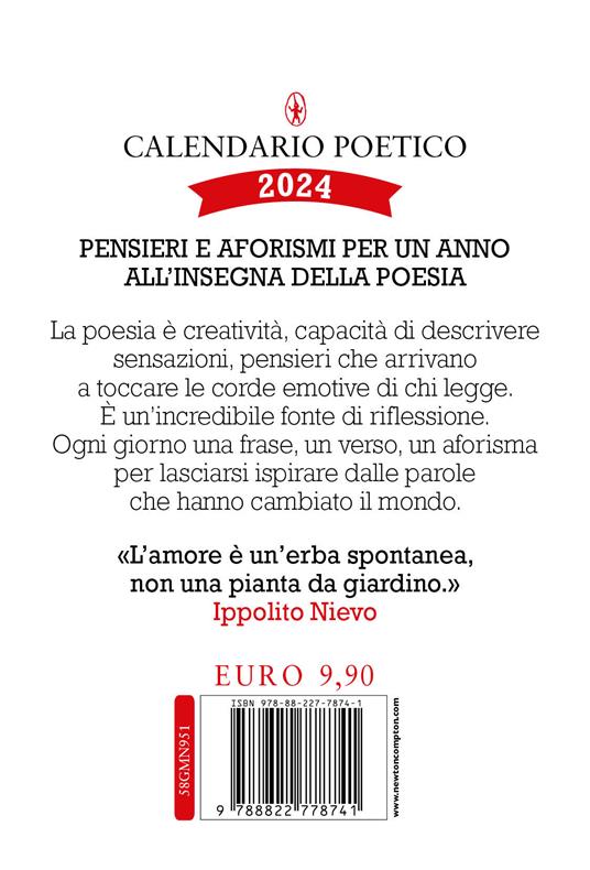 Calendario poetico 2024 - 2
