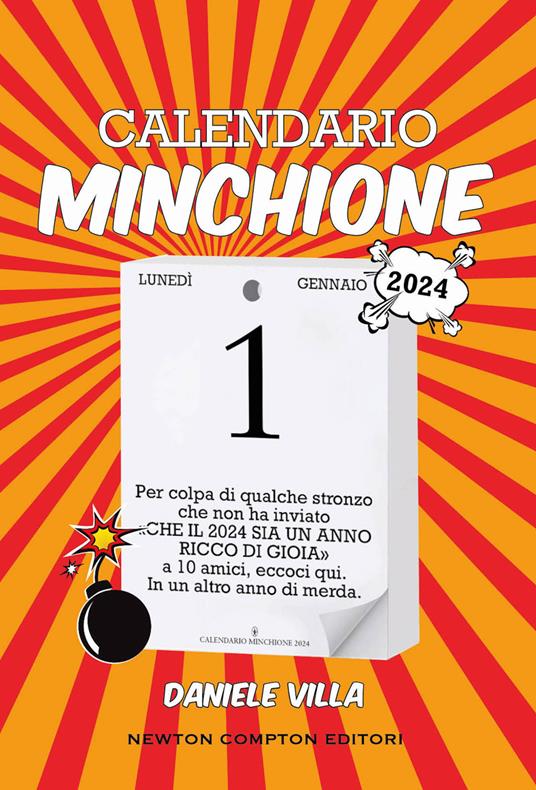 Calendario minchione 2024 - Daniele Villa - copertina