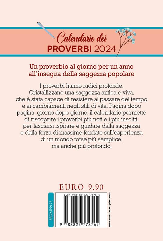 Calendario dei proverbi 2024 - 2