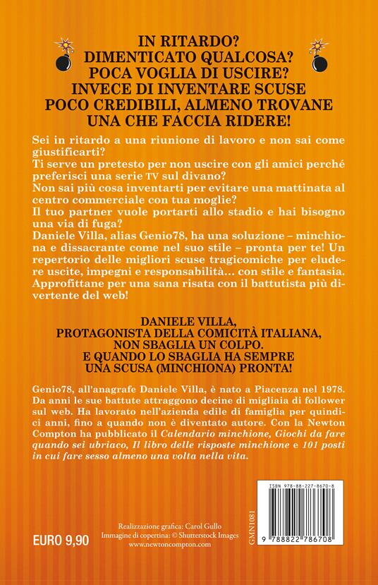 Il libro delle scuse minchione - Daniele Villa - 2