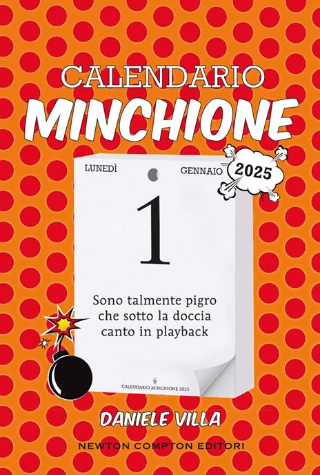 Calendario minchione 2025 - Daniele Villa - copertina