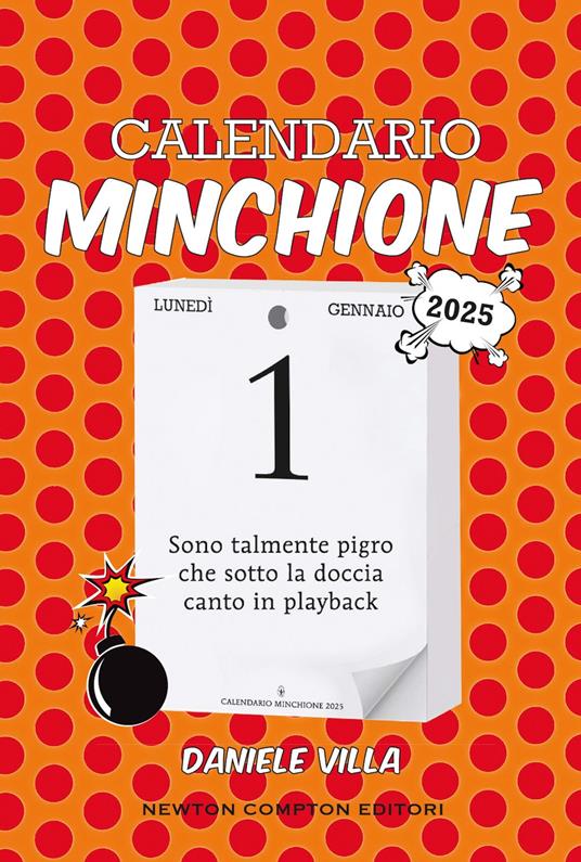 Calendario minchione 2025 - Daniele Villa - copertina