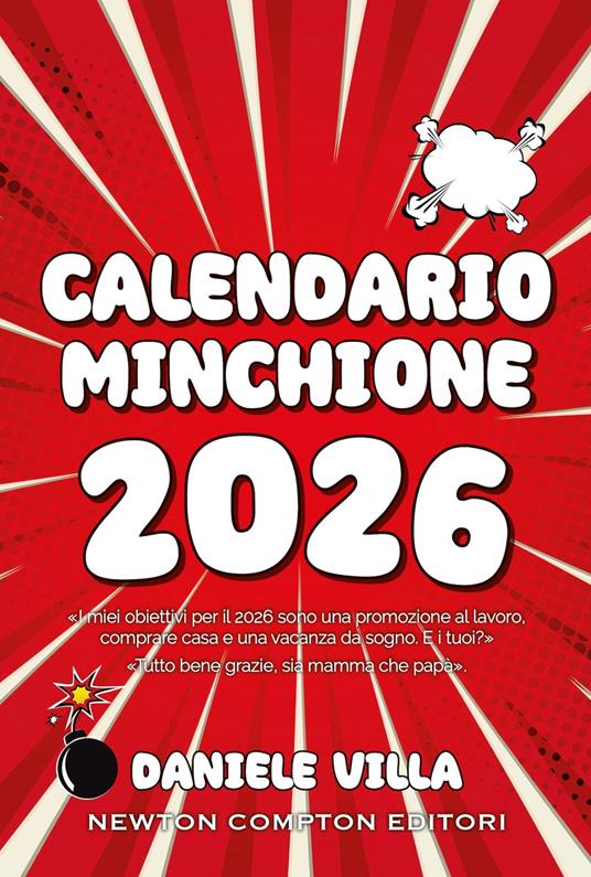 Calendario minchione 2026 - Daniele Villa - copertina