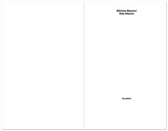 Stile Alberto - Michele Masneri - 3