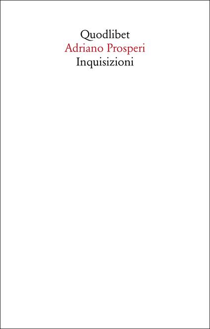 Inquisizioni - Adriano Prosperi - copertina