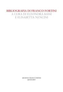 Bibliografia di Franco Fortini