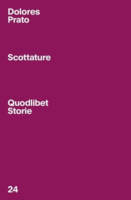Scottature - Dolores Prato - copertina
