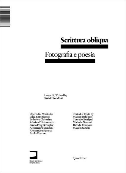 Scrittura obliqua. Fotografia e poesia - copertina