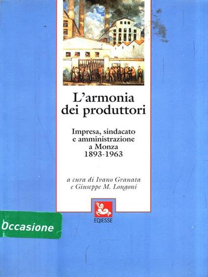 L'armonia dei produttori - copertina
