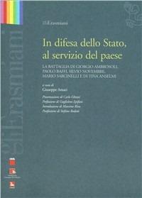 In difesa dello Stato, al servizio del Paese. La battaglia di Giorgio Ambrosoli, Tina Anselmi, Paolo Baffi, Silvio Novembre, Mario Sarcinelli - copertina