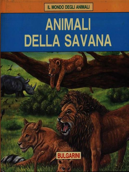 Gli animali della savana - copertina