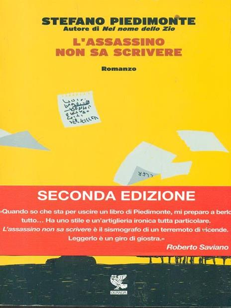 L' assassino non sa scrivere - Stefano Piedimonte - copertina