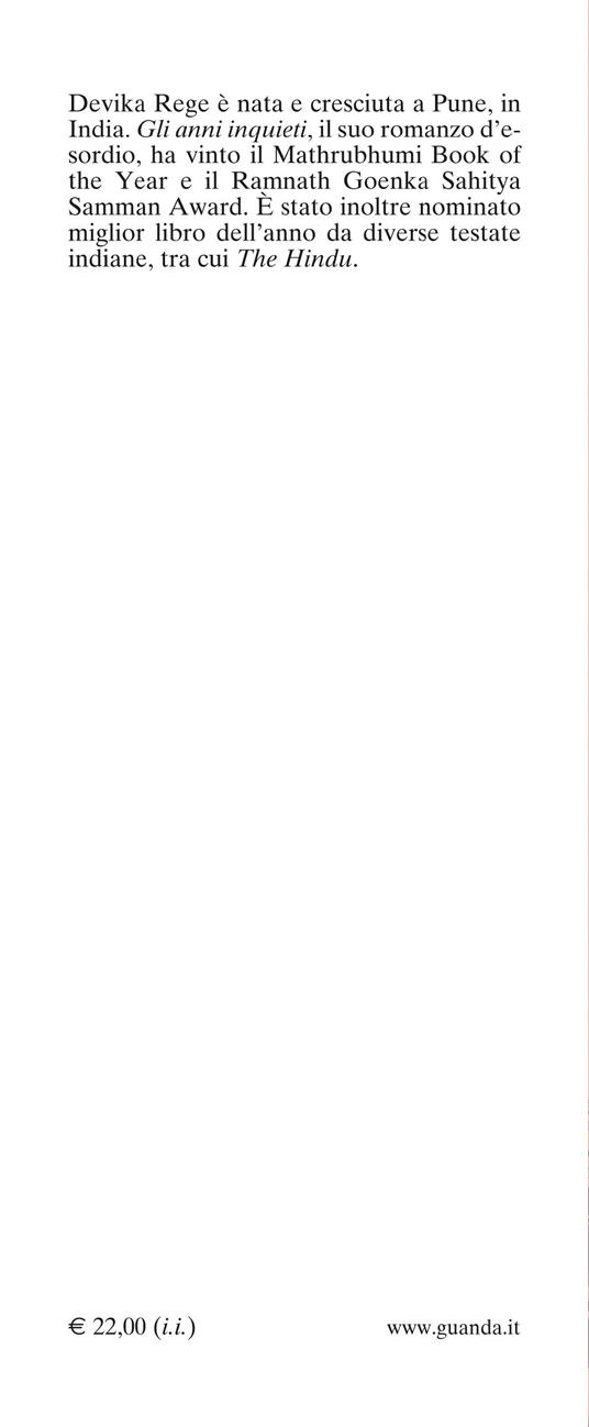 Gli anni inquieti - Devika Rege - 3