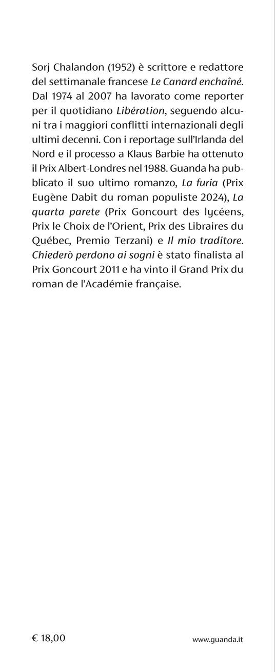 Chiederò perdono ai sogni - Sorj Chalandon - 3