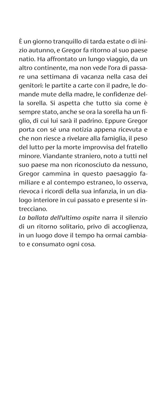 La ballata dell'ultimo ospite - Peter Handke - 2