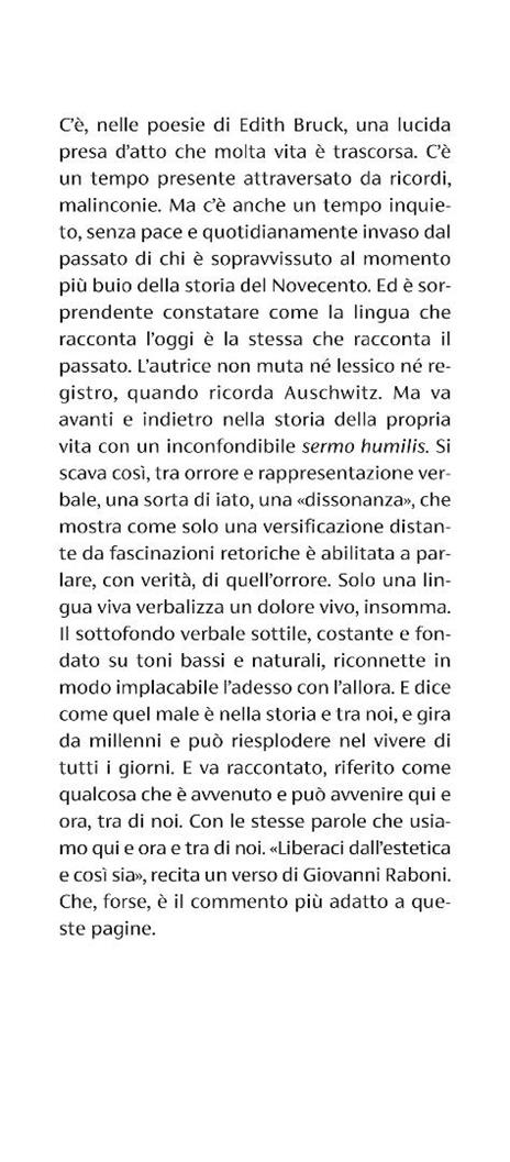 Le dissonanze - Edith Bruck - 4