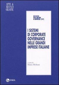 I sistemi di corporate governance nelle grandi imprese italiane - copertina