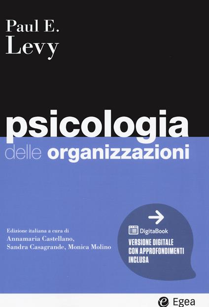 Psicologia delle organizzazioni - Paul E. Levy - copertina