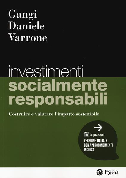 Investimenti socialmente responsabili - Francesco Gangi,Lucia Michela Daniele,Nicola Varrone - copertina