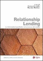 Relationship lending. Le informazioni qualitative nel processo del credito