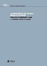 Italian company law - Alessandro De Nicola,Marco Carone - copertina