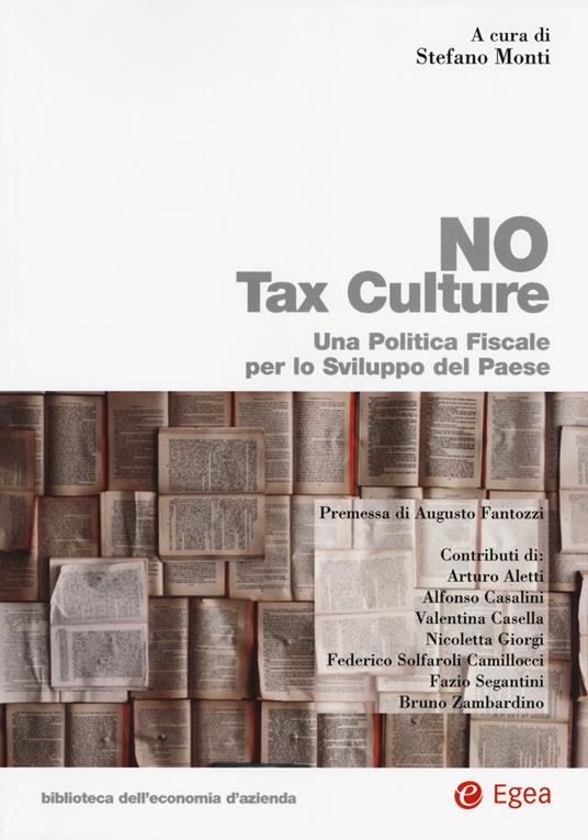 No tax culture. Una politica fiscale per lo sviluppo del Paese - copertina