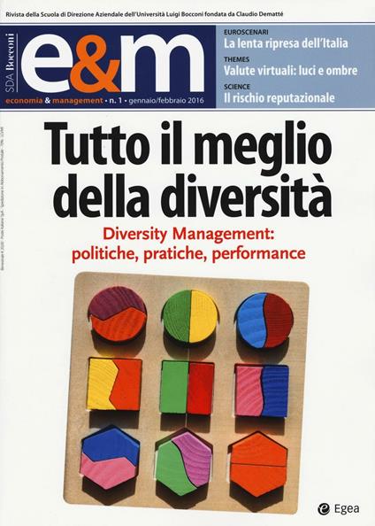 Economia & management (2016). Vol. 1 - copertina