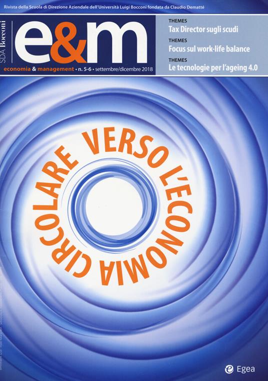 Economia & management (2018). Vol. 5-6: Settembre-Dicembre. - copertina
