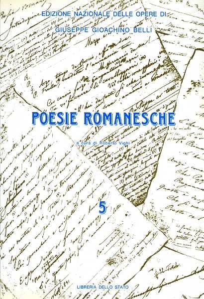 Le poesie romanesche. Vol. 5 - Gioachino Belli - copertina