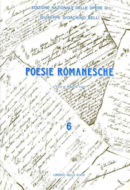 Le poesie romanesche. Vol. 6 - Gioachino Belli - copertina