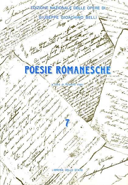 Le poesie romanesche. Vol. 7 - Gioachino Belli - copertina