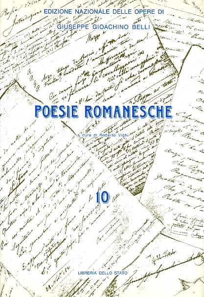 Le poesie romanesche. Vol. 10 - Gioachino Belli - copertina