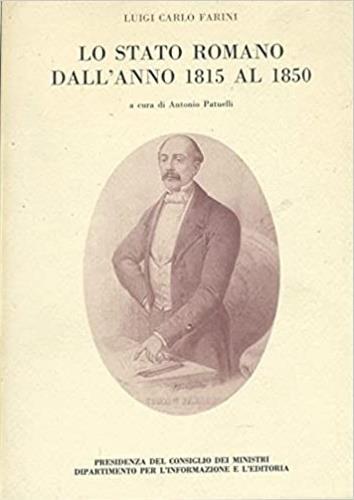 Lo stato romano dall'anno 1815 al 1850 - Luigi C. Farini - copertina