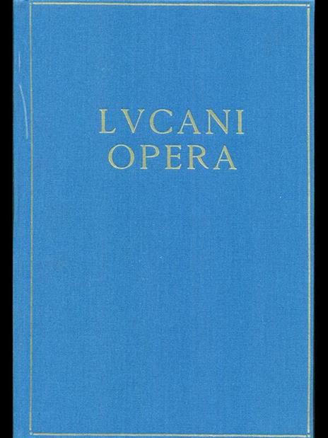 Opera - M. Anneo Lucano - copertina