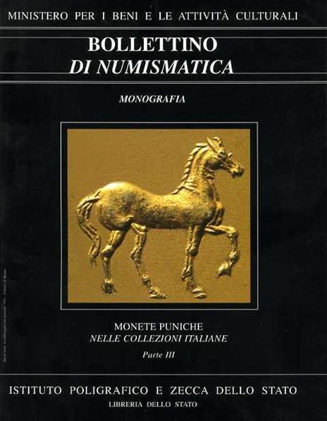 Monete puniche nelle collezioni italiane. Vol. 3 - Enrico Acquaro,Mauro R. Viola - copertina