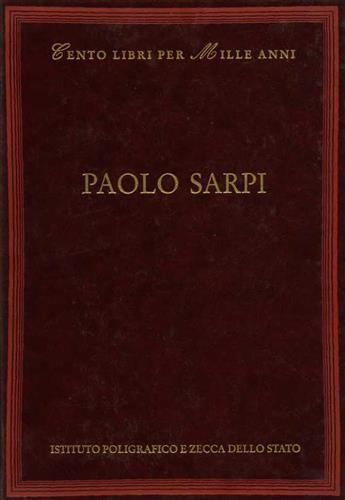 Paolo Sarpi - Corrado Vivanti - copertina
